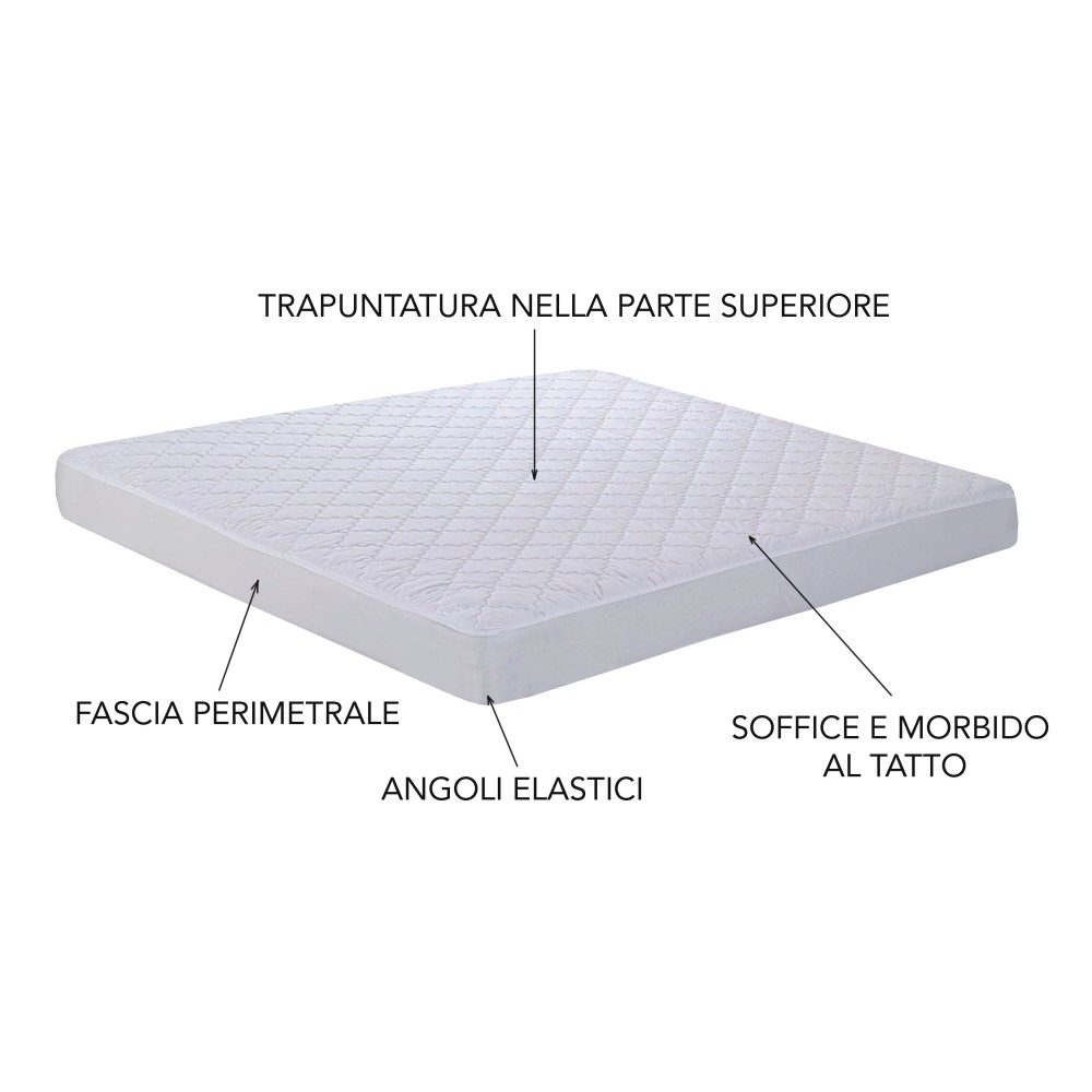 Coprirete Trapuntato Con Fascia Perimetrale Laterale Modello Sogno -  Biancheriaweb