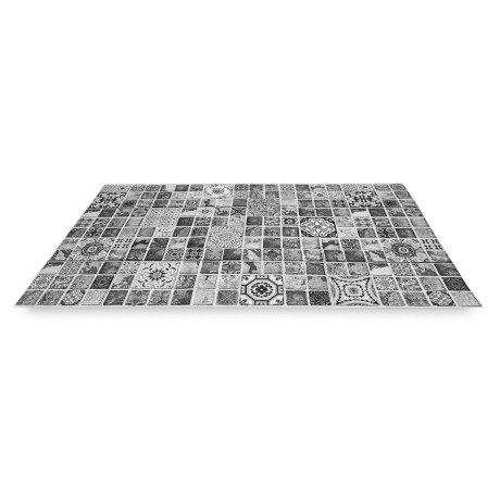 Tapis de cuisine 50x80 cm en coton gris