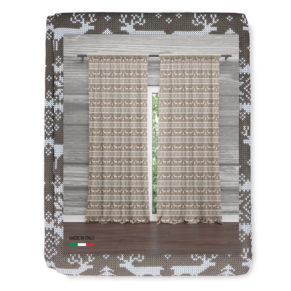 Zelt mit Reh auf Beige