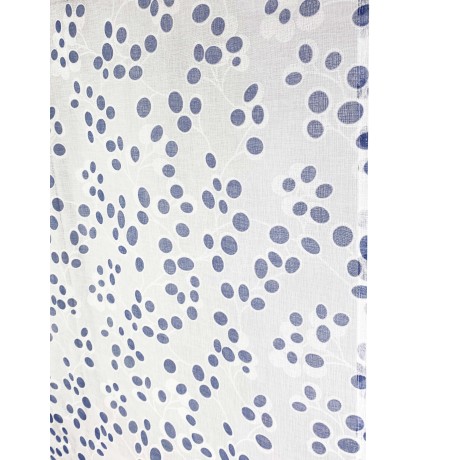 Spring curtain in shades of blue