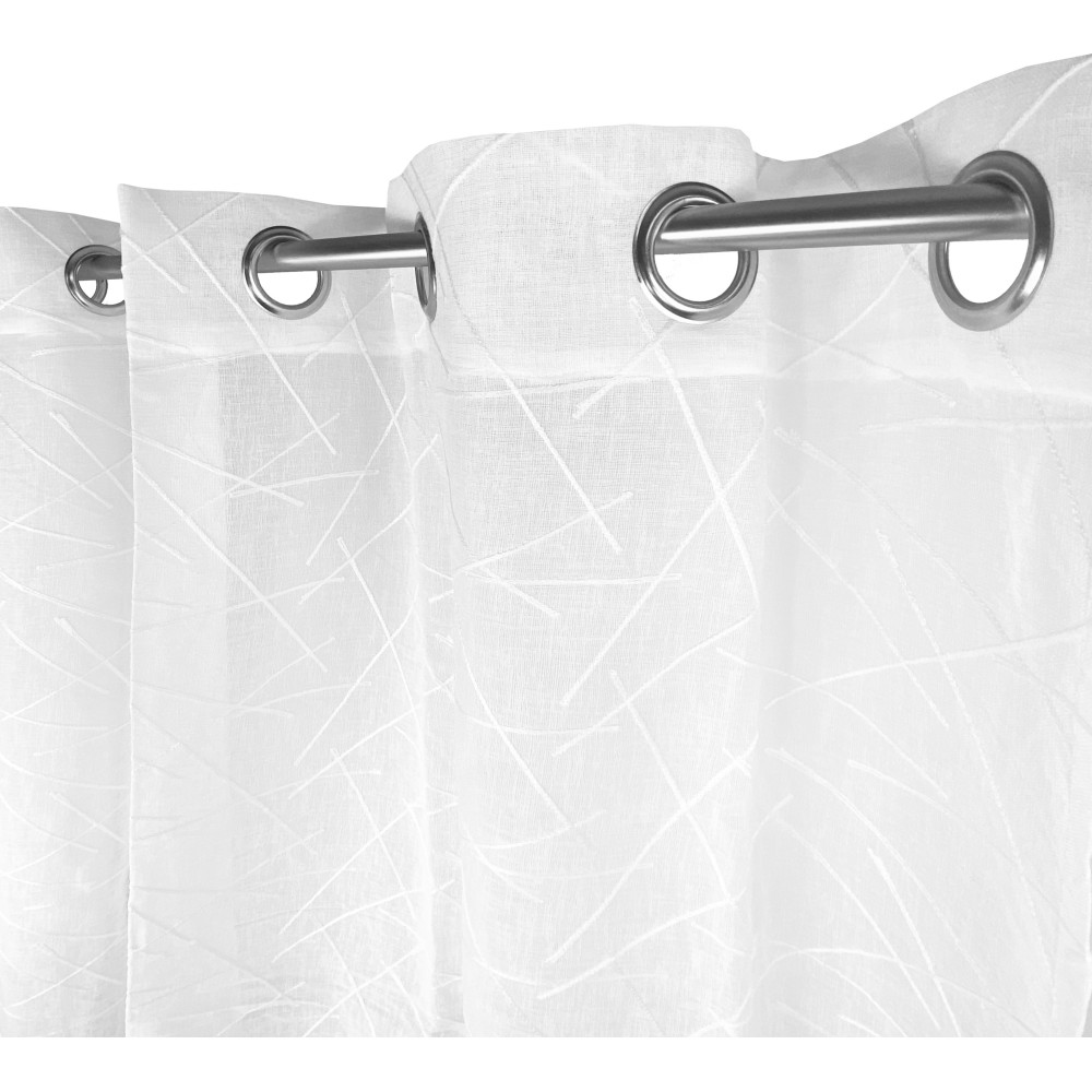 Tenda Per Finestra In Poliestere Bianco Stile Semplice Da 1 Pezzo