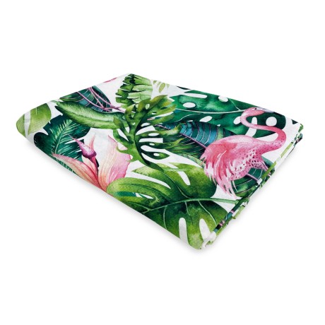 Fabric with flamingos