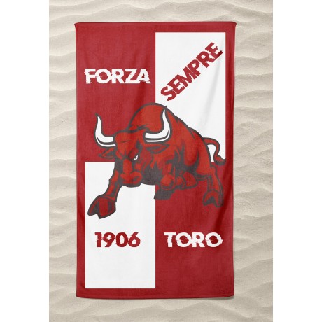 Telo mare Forza Toro in morbida spugna