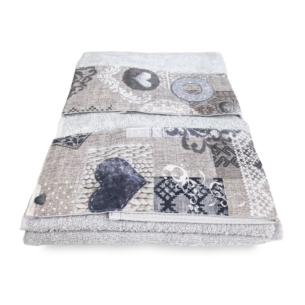 Asciugamani da montagna - idee regalo - set 5 pezzi Canazei sabbia