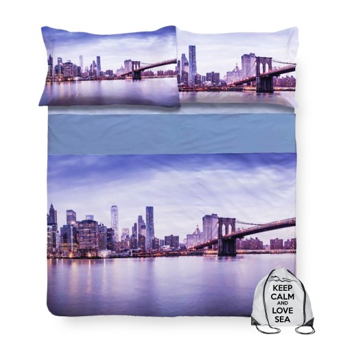 sábana con estampado neoyorquino
