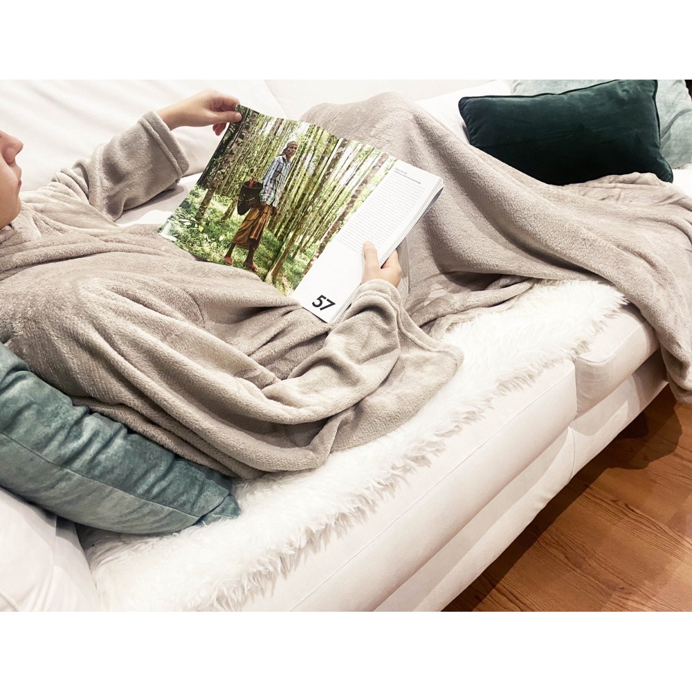 Plaid da divano - Coperta in pile 320x150 cm personalizzata con foto per 5  posti - Plaidmania