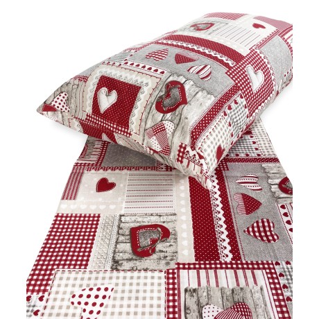 Ensemble housse de couette Burgundy Aprica, durable et fabriquée à la main