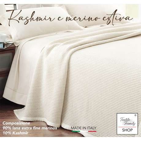 Coperta made in Italy, soffice e traspirante per primavera-estate