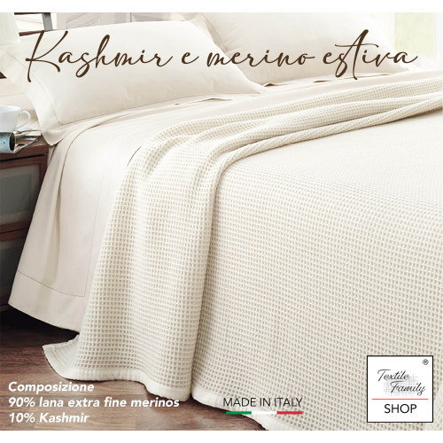 Blanket made in Italy, soft and breathable for spring-summer