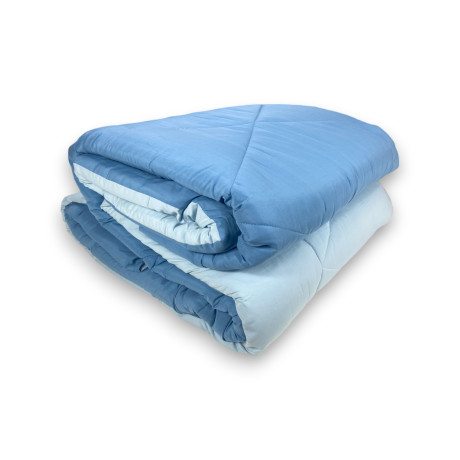 Couette double face bleue...