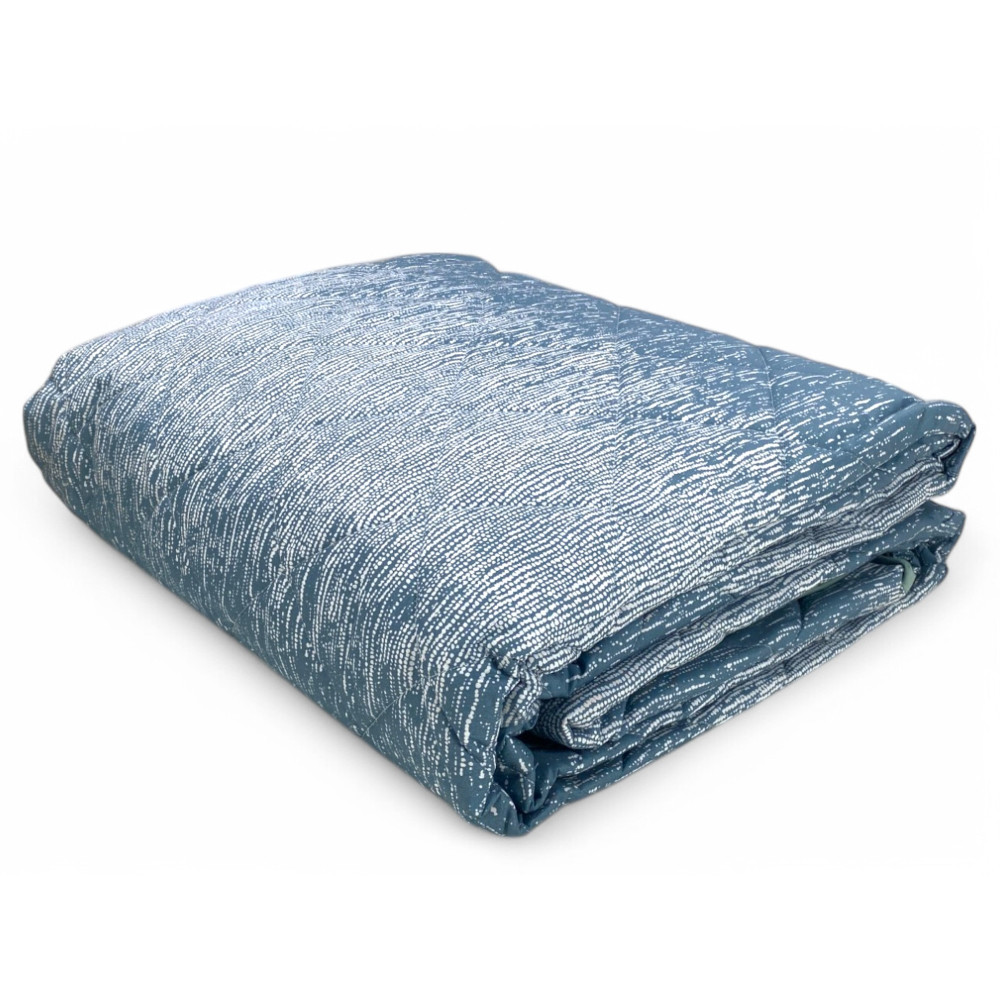 Kot Bollicine Teal Light Quilt - Folded Spring Summer Quilt - 100% Cotton - Made in Italy Kot Bollicine Teal Light Quilt - Folded Spring Summer Quilt - 100% Cotton - Made in Italy
