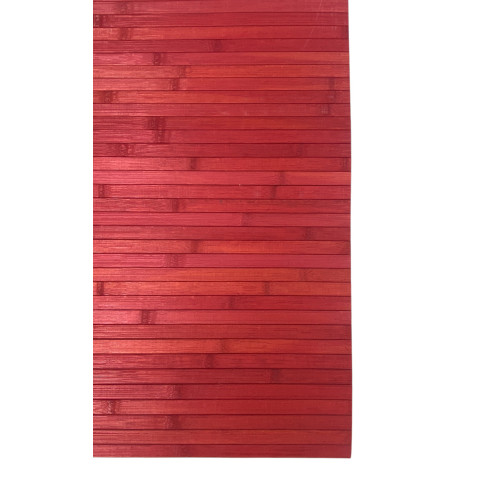 Red bamboo rug for living room, bathroom and kitchen, modern style