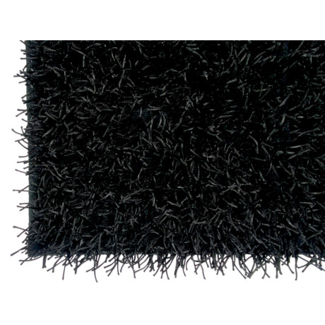 Tappeto Shaggy Nero Moderno...