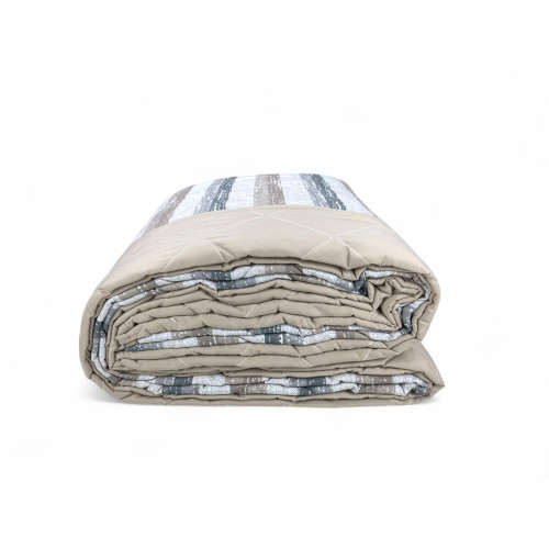 Gefaltete Ansicht Steppdecke aus Mikrofaser mit Pfirsicheffekt - Made in Italy