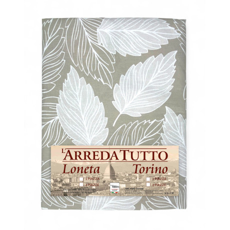 Beige 1 square cotton cover cover Made in Italy