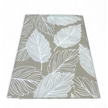Funda de algodón beige 1 cuadrada Made in Italy
