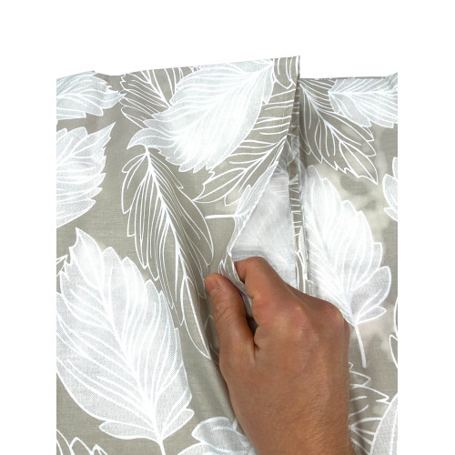 Emballage d’origine du couvercle de la feuille beige
