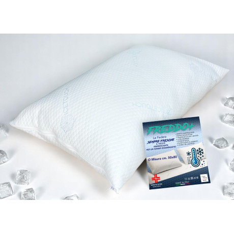 Funda de almohada individual refrescante Ice-Touch 50x80 cm en tejido termorregulador