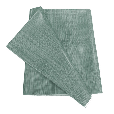 Nappe pliée LIMA Vert Foncé – Surface plastifiée brillante