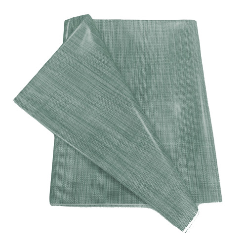 Mantel plegado LIMA Verde Oscuro – Superficie plastificada brillante