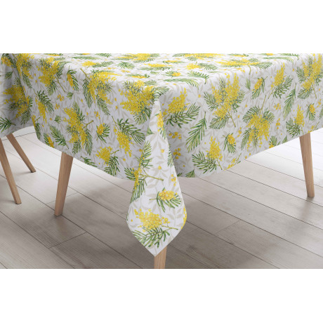 LIMA Mimosa Tischdecke – Aussichtsset in moderner Küche – PVC-Leineneffekt