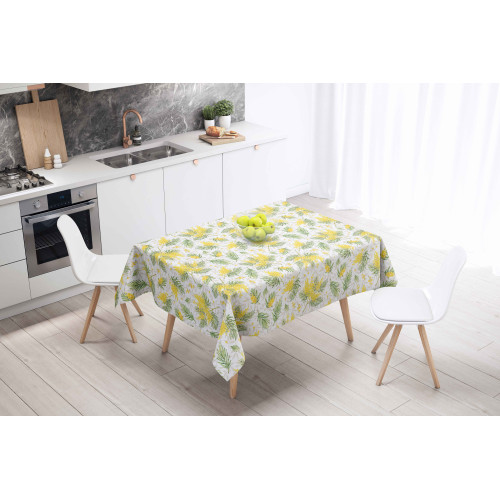 Nappe pliée LIMA Mimosa – Surface plastifiée brillante