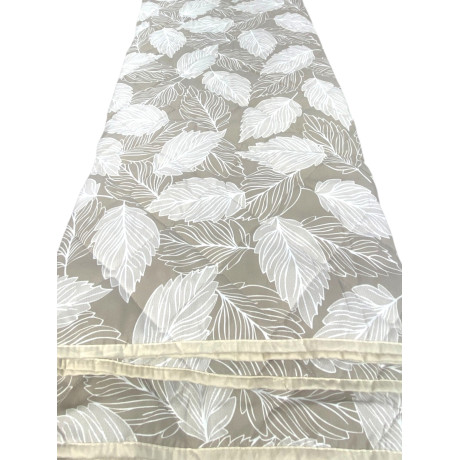 Beige Leaf Quilt - Frühlingsdecke mit kompakter Verpackung und italienischer Qualität