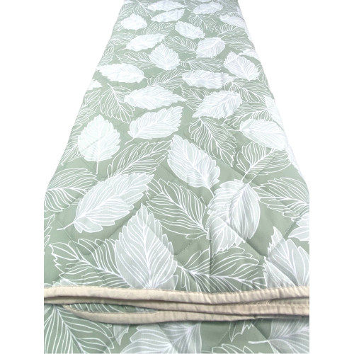 Couvre-lit Green Leaves Light - Disponible pour lit simple, queen-size et double