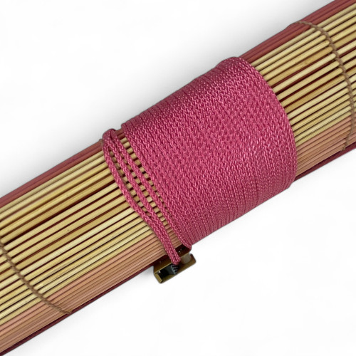 Natural bamboo structure - adjustable curtains with rope system