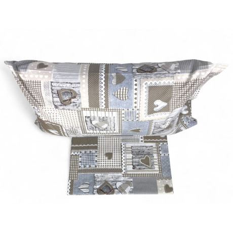 Housse de couette tyrolienne artisanale, taie d’oreiller incluse, ambiance montagne