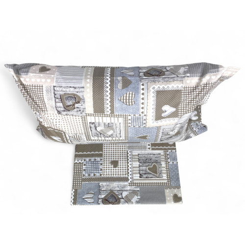 Juego de fundas nórdicas artesanales tirolesas, funda de almohada incluida, ambiente montañés