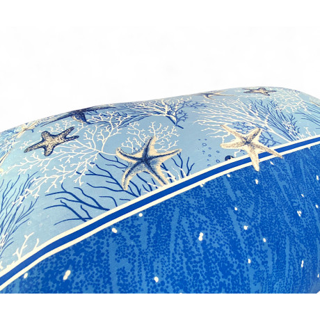 Baumwollbett-Set mit Marine-Motiv und passenden Kissenbezügen