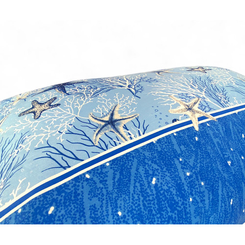 Baumwollbett-Set mit Marine-Motiv und passenden Kissenbezügen