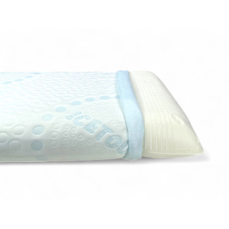 Viscoelastic cervical memory foam interior, with removable cover