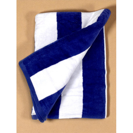 Telo mare jacquard Forte dei Marmi righe blu 90×165 cm in spugna cotone