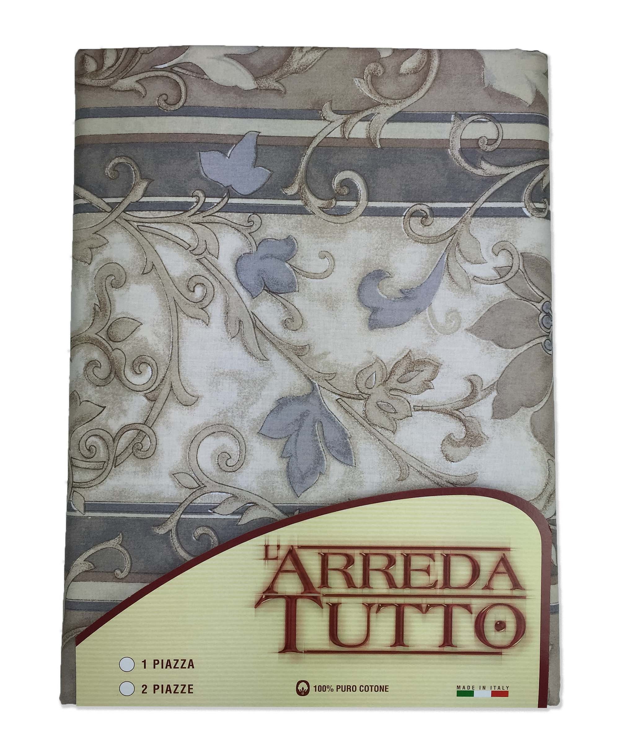 TELO ARREDO copritutto GRAN FOULARD COPRILETTO copridivano tessuto DIGITY  GUFI gufetti grigio in puro cotone