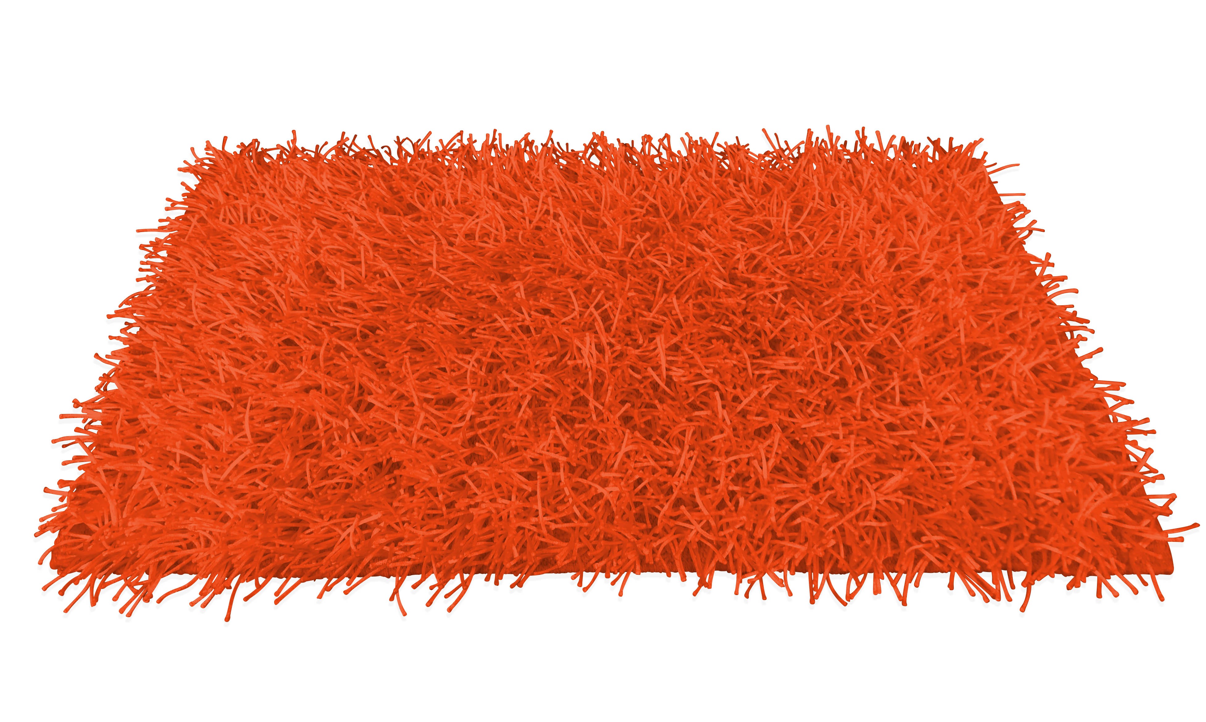 Tappeto shaggy arancio moderno tutte le misure Misura Cm. 60x110