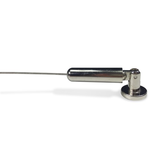 CABLE DE ACERO PARA CARPA 5 MT. SOPORTE DE CORTINA DE ACERO AJUSTABLE CON MARCADORES DE AGUJEROS PARA LÁPICES