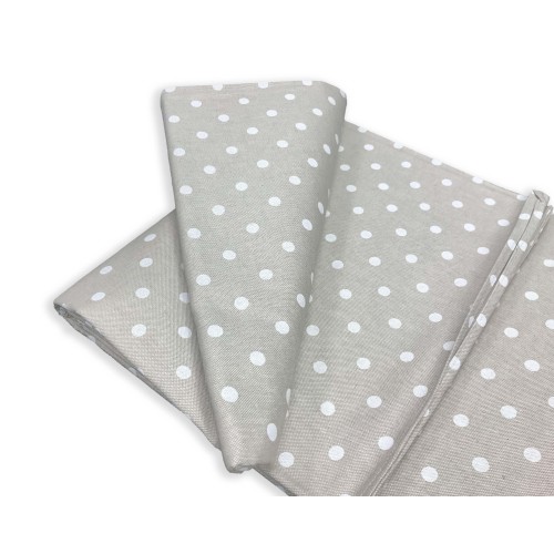 HANDTUCH HANDTUCH COPRITUTTO GRAN SCHAL TAGESDECKE SOFABEZUG STOFF MIROS POLKA DOTS WEISS