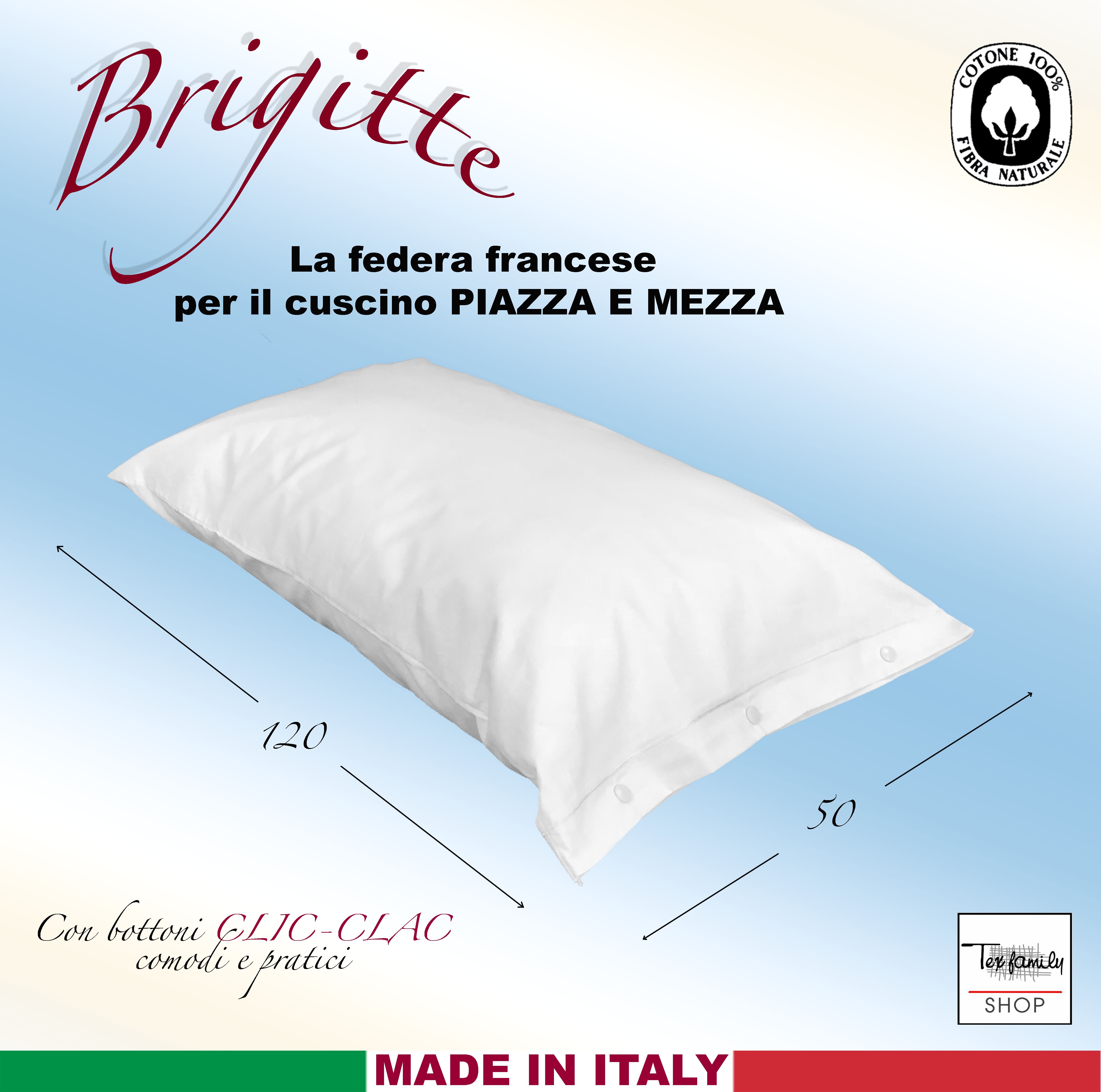 Federa cuscino 30x50 inserto per papà -  Italia