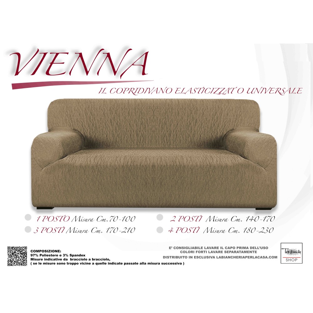 Copridivano Genius per divano a 3 posti, in tessuto elasticizzato