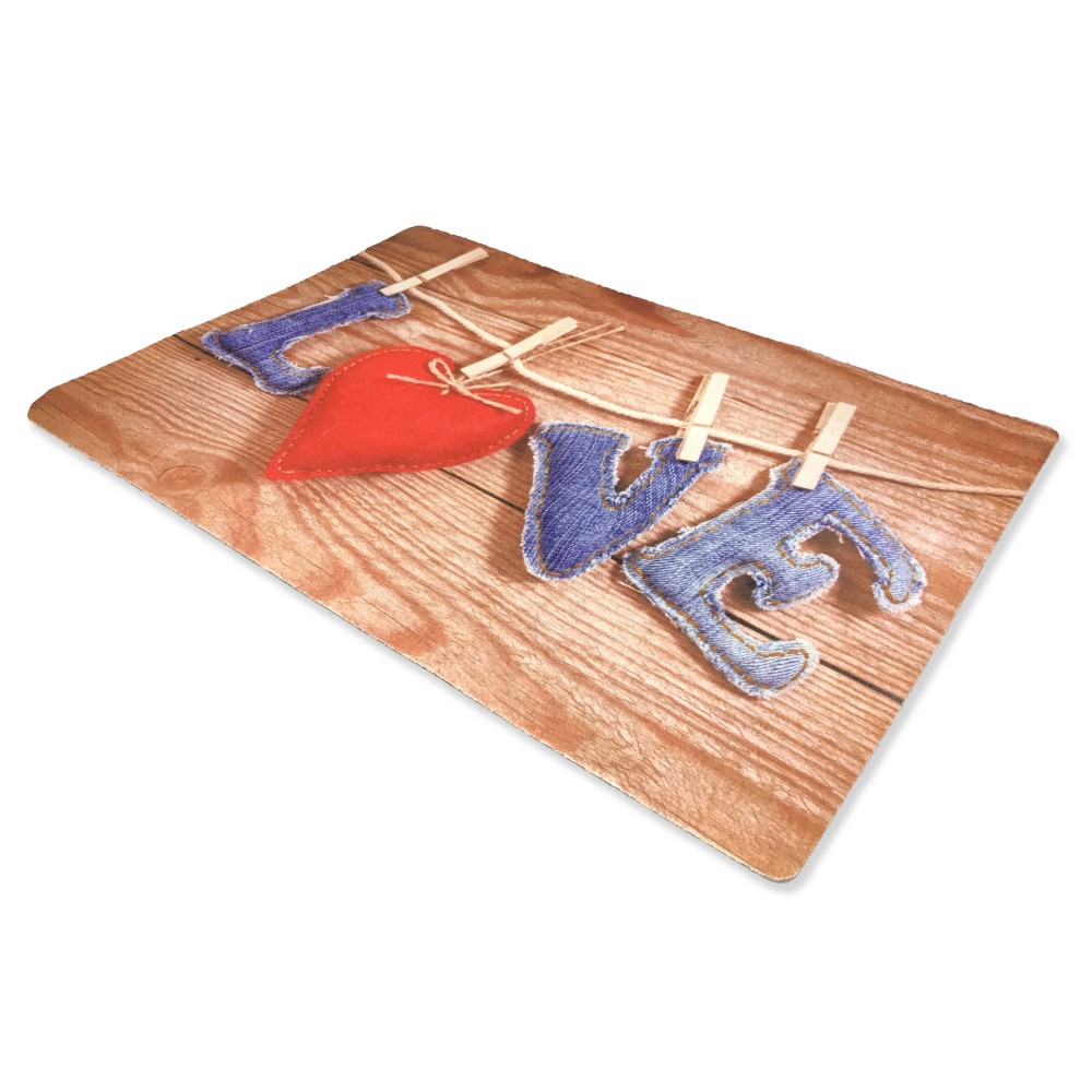 CARPET DOORMAT DIGITAL CM.40X60 LOVE HANGING LETTERS CARPET DOORMAT DIGITAL CM.40X60 LOVE HANGING LETTERS
