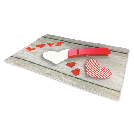 DIGITAL FUSSMATTE TEPPICH CM.40X60 CUORE PEG