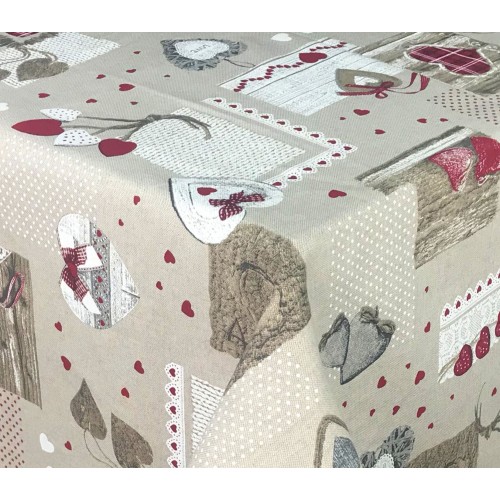TIROLER DORY TISCHDECKE HERZ STECHPALME