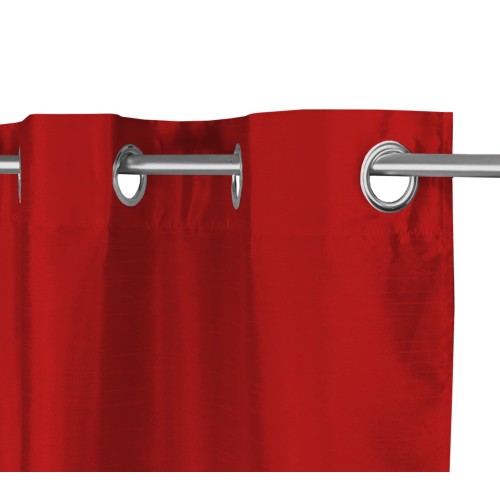 CORTINA ROJA BURDEOS COLOR LISO CM.140X290 EMPAQUETADO