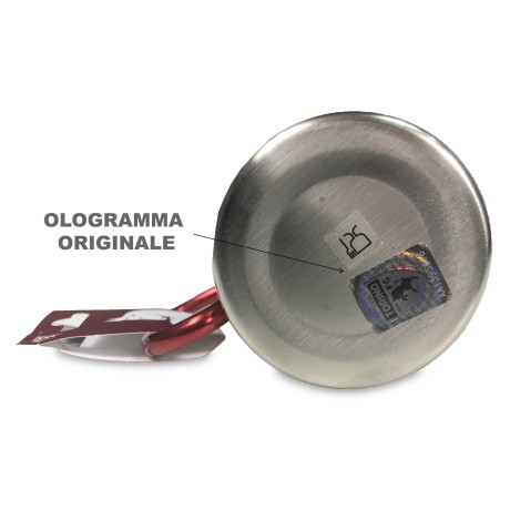 TAZA OFICIAL TORINO CALCIO ACERO CON MOSQUETÓN y postal TORINO IS