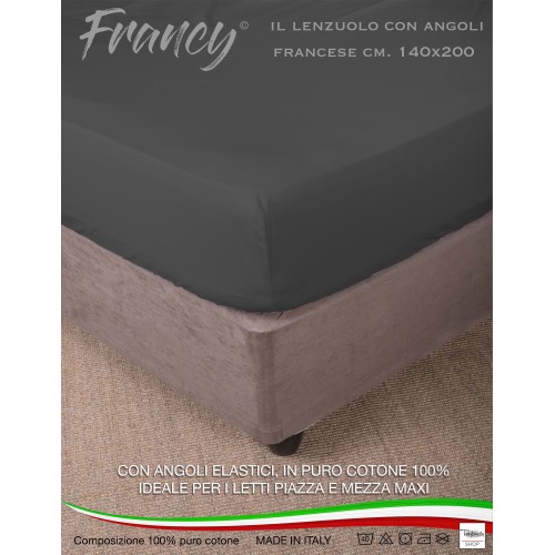 SÁBANA BAJERA FRANCY GRIS OSCURO FRANCÉS 1 MAXI Y MEDIO GRANDE