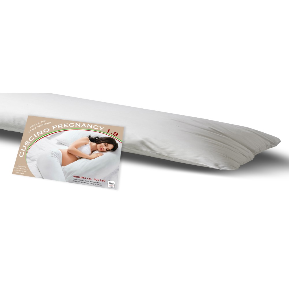 Guanciale cuscino lungo cm. 180 adatto per donne in gravidanza