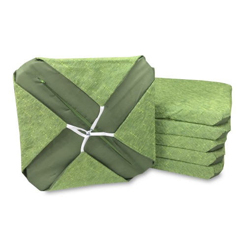 FUNDA DE SILLA DE COLOR LISO EN TELA DE CHENILLA VERDE