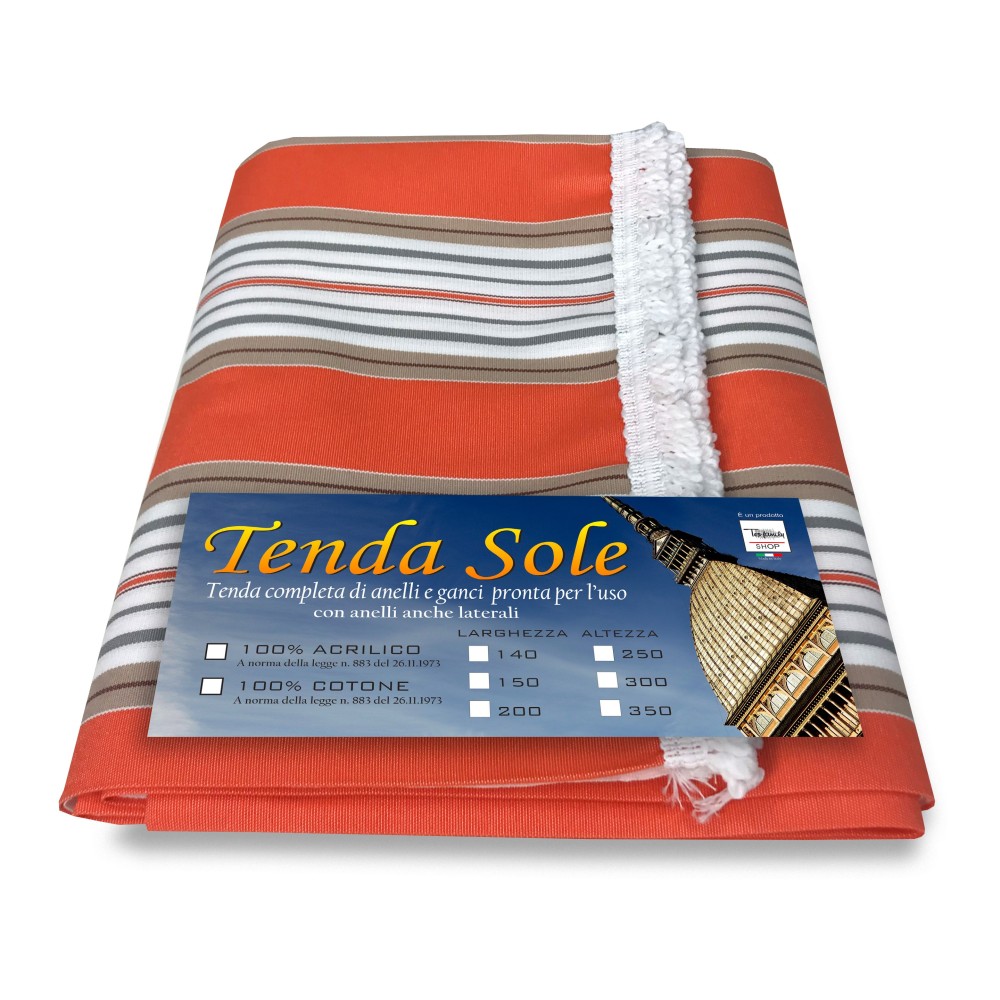TOLDO DE EXTERIOR JARDÍN BALCÓN RIGHINO NARANJA EMPAQUETADO TOLDO DE EXTERIOR JARDÍN BALCÓN RIGHINO NARANJA EMPAQUETADO